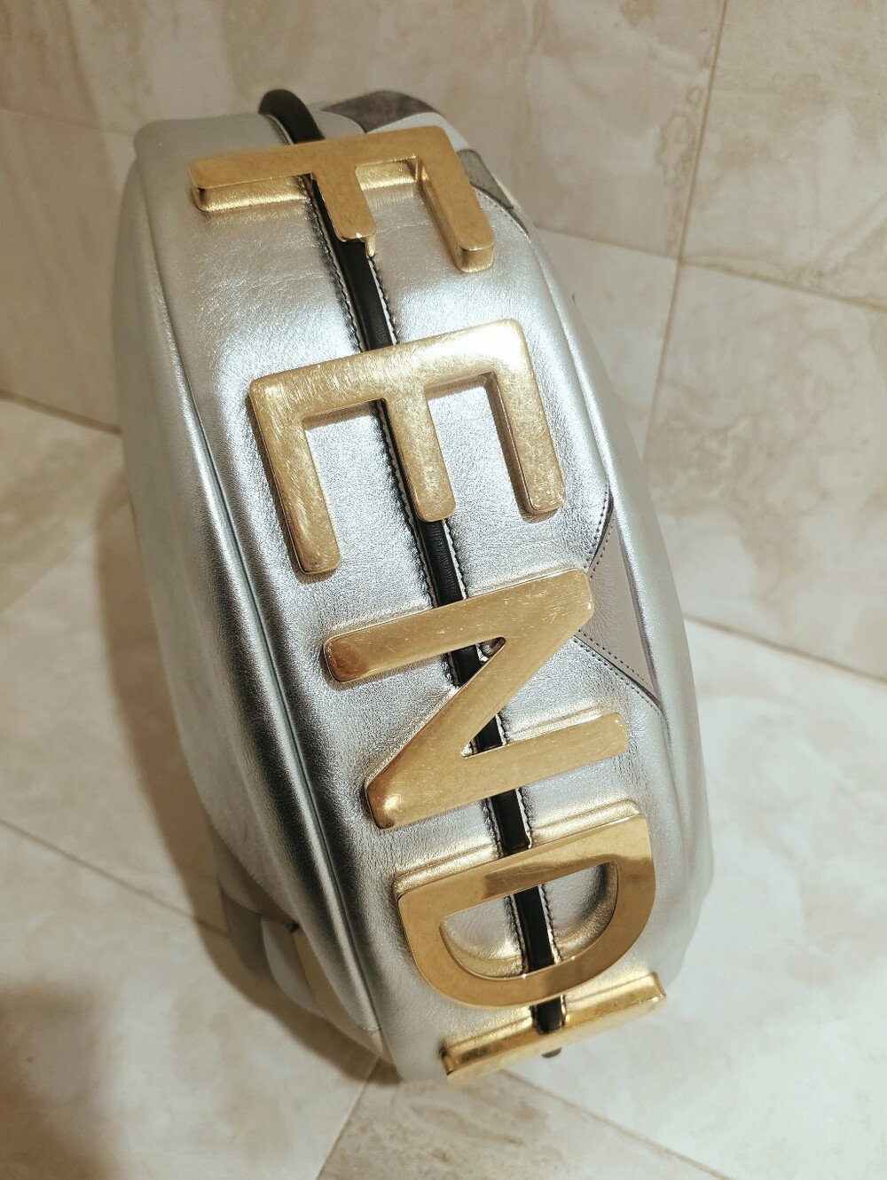 RARE FENDI Fendigraphy Vitello Medium Patchwork Bag
